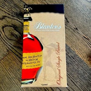 Blanton Bourbon Whiskey Bottle “N” cork